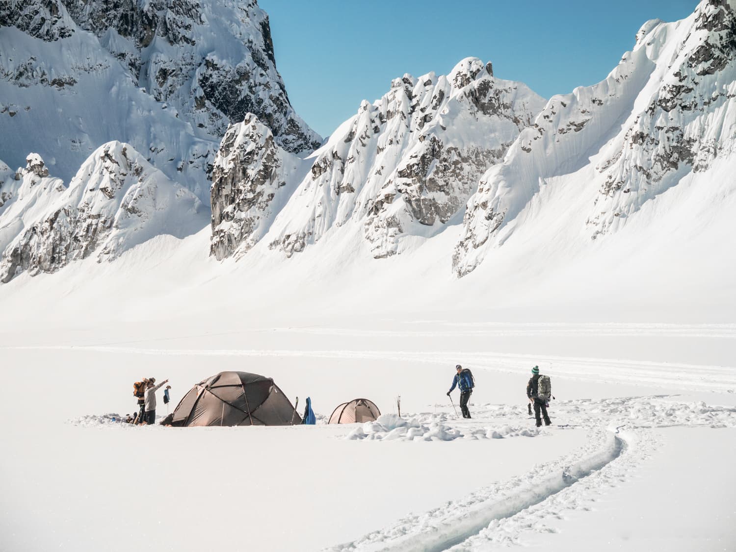 Camp in Alaska