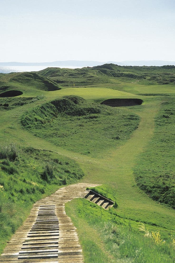 Royal Troon golf club in Scotland