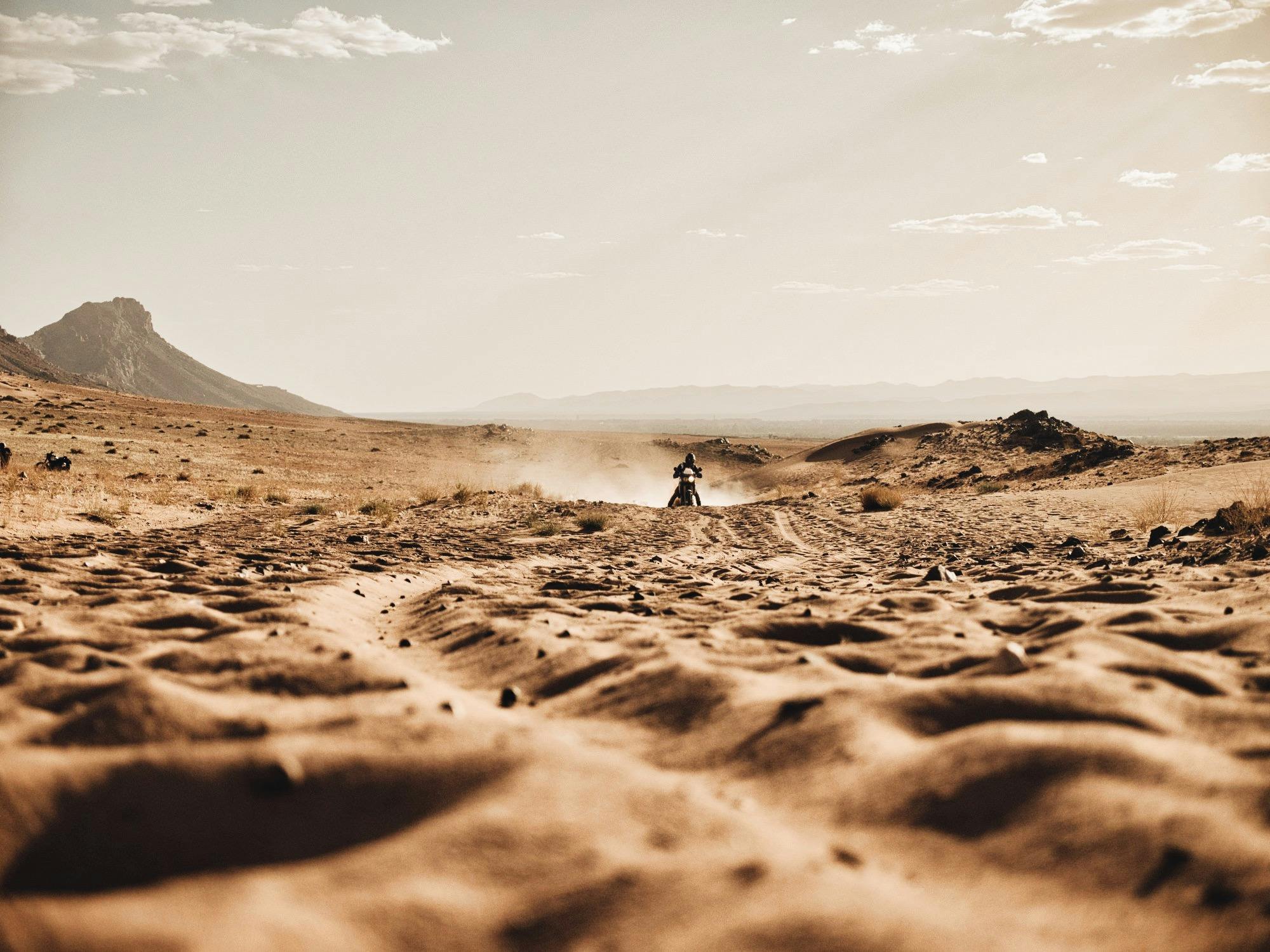 Motorcycling Dunes