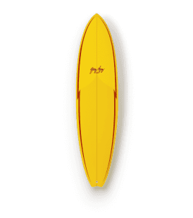A yellow surfboard