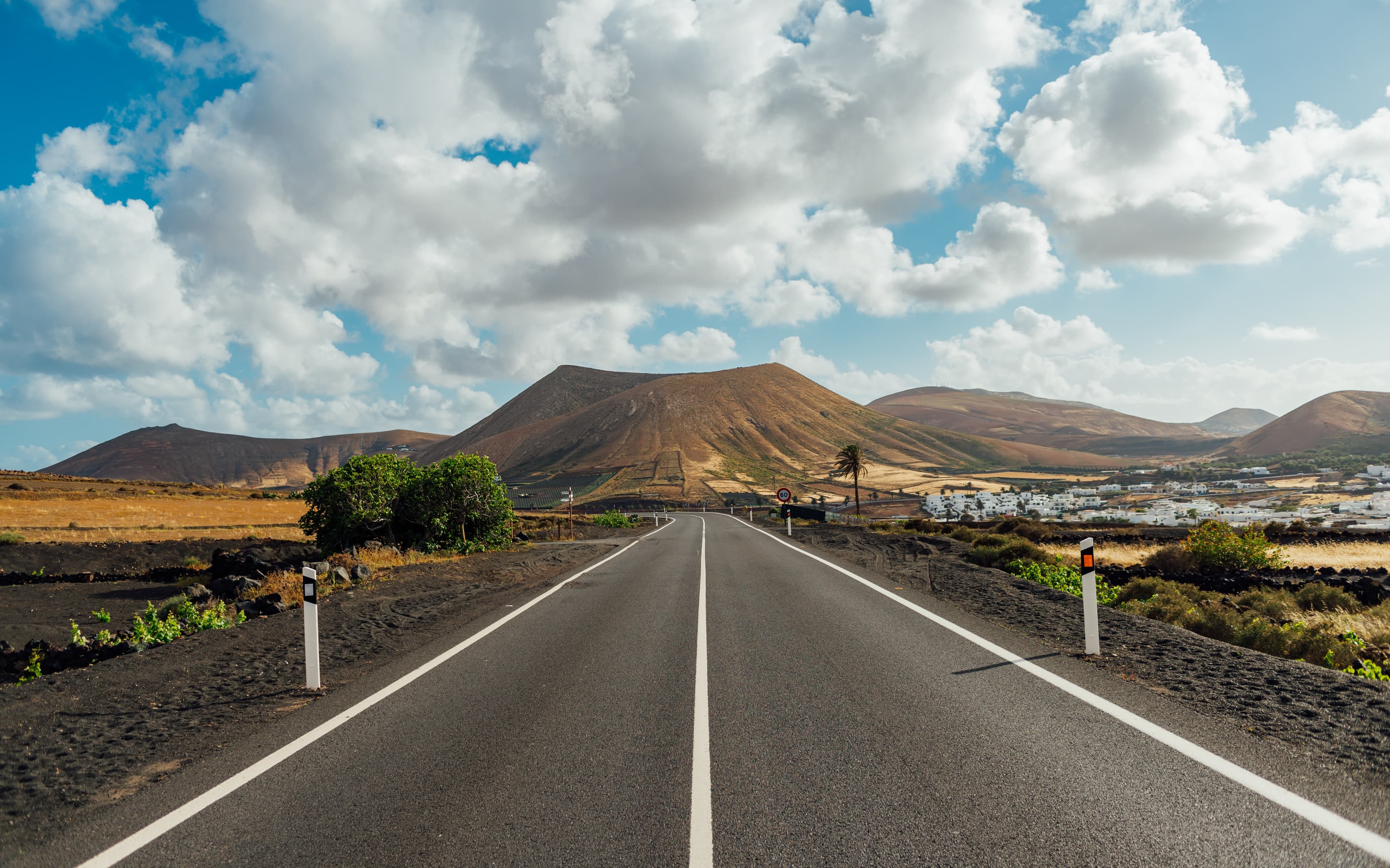 Lanzarote Roads heading to Famara