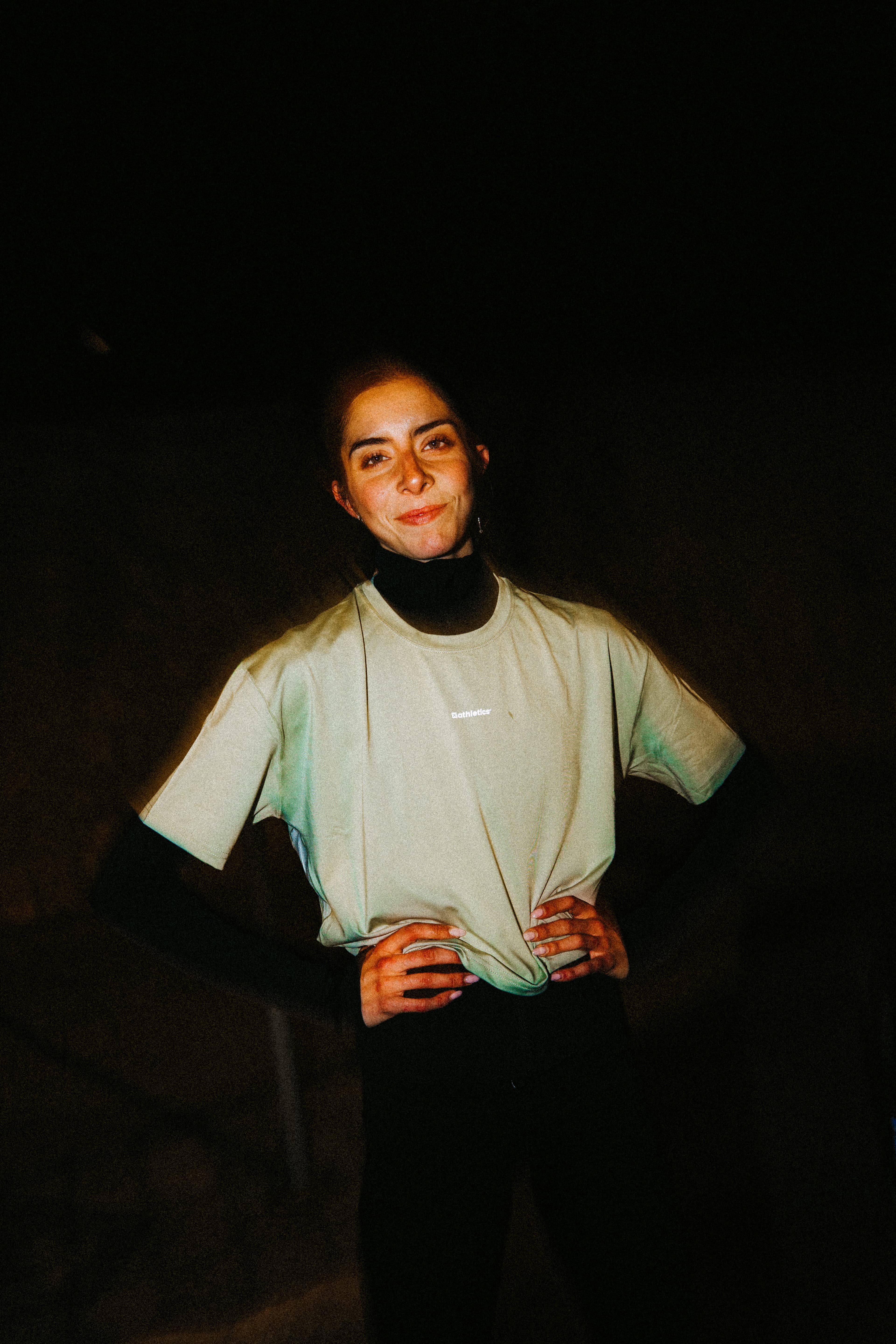 girls running at night