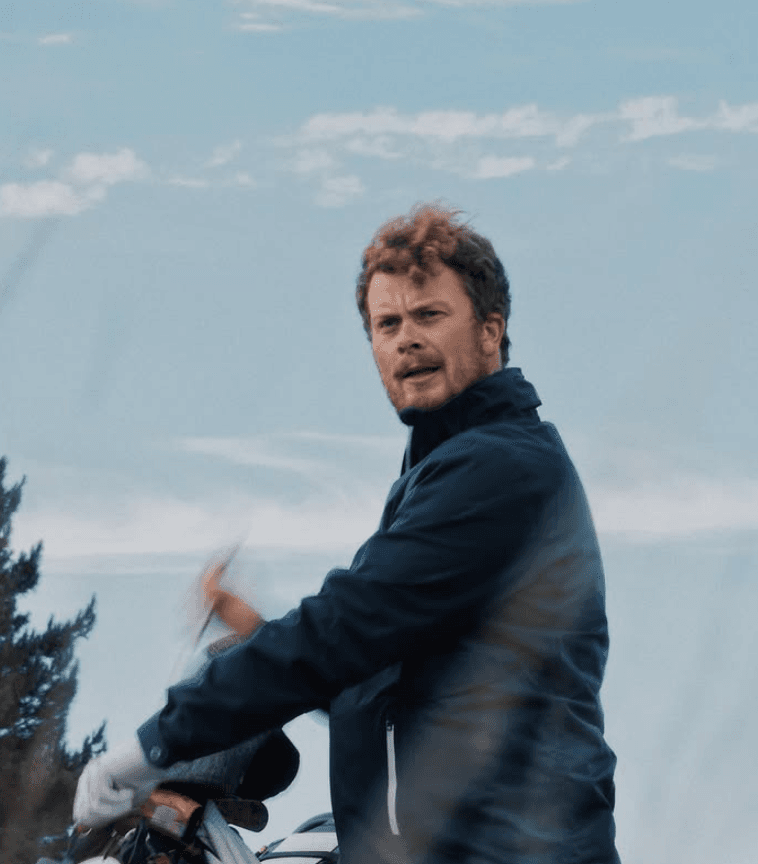 OLLIE ALLISON playing golf in Scotland with Land of Ride