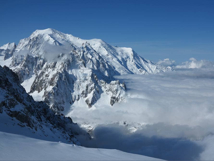 Image of the mountains of chamonix